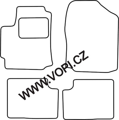 Autokoberce Daihatsu Sirion 2 2005 - 09/2007 Colorfit (1018)